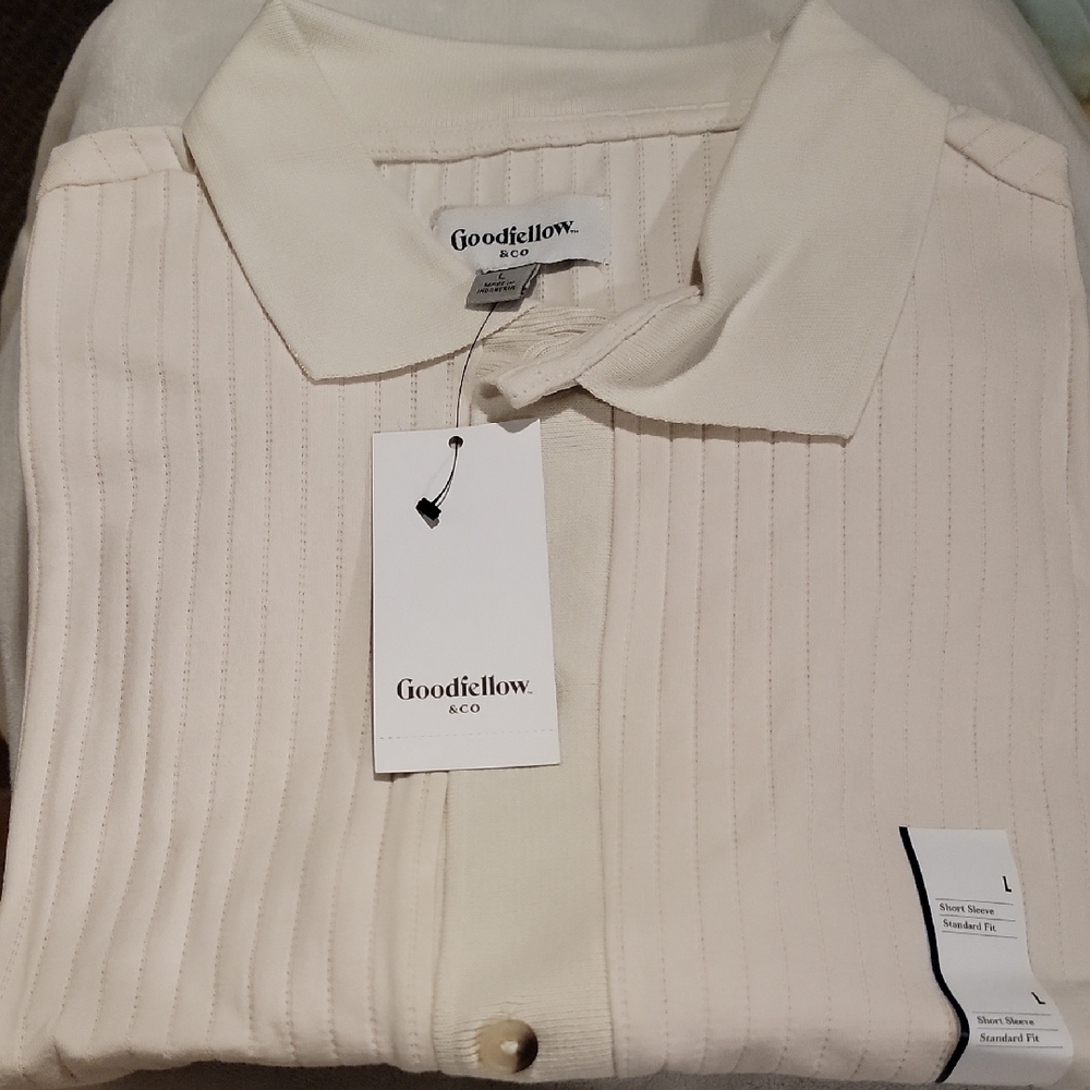 Goodfellow & Co Men's Ivory Button Down Shirt